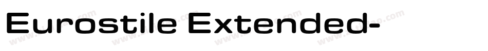 Eurostile Extended字体转换